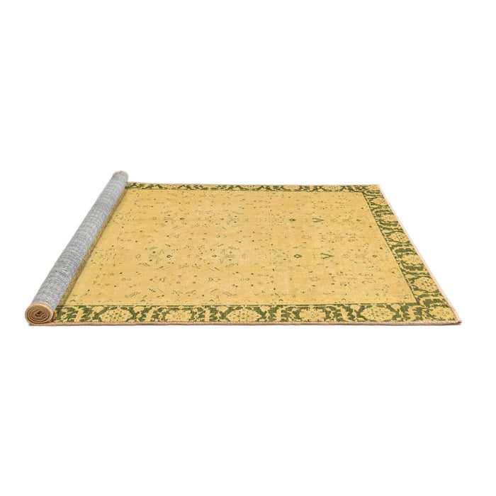 Sideview of Machine Washable Oriental Brown Traditional Rug, wshabs2680brn