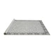 Sideview of Machine Washable Oriental Gray Traditional Rug, wshabs2680gry