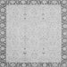 Square Oriental Gray Traditional Rug, abs2680gry