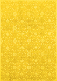 Oriental Yellow Traditional Rug, abs2681yw