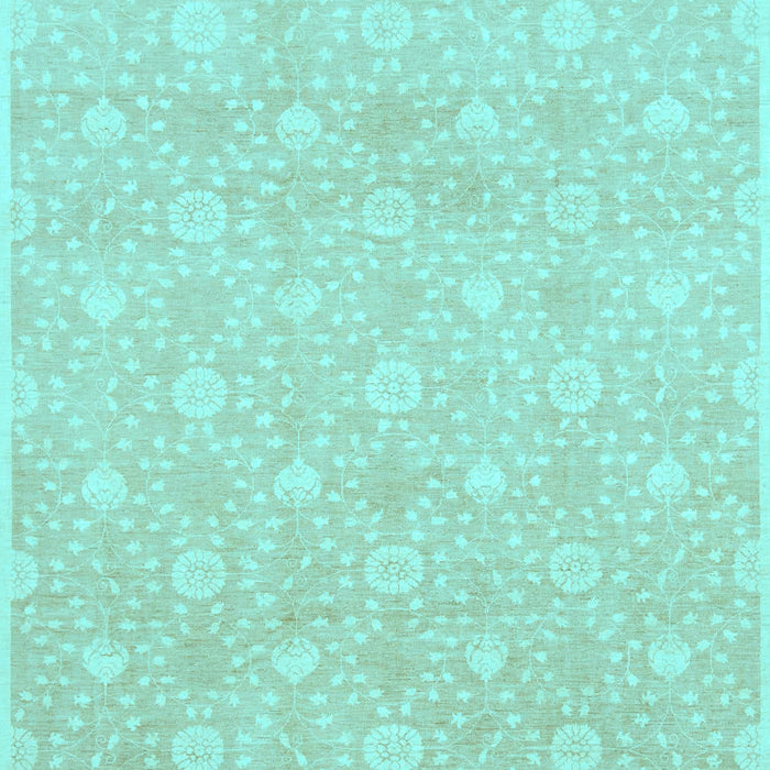 Machine Washable Oriental Light Blue Traditional Rug, wshabs2681lblu