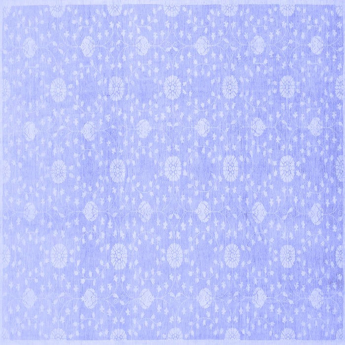 Square Oriental Blue Traditional Rug, abs2681blu