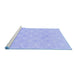 Sideview of Machine Washable Oriental Blue Traditional Rug, wshabs2681blu