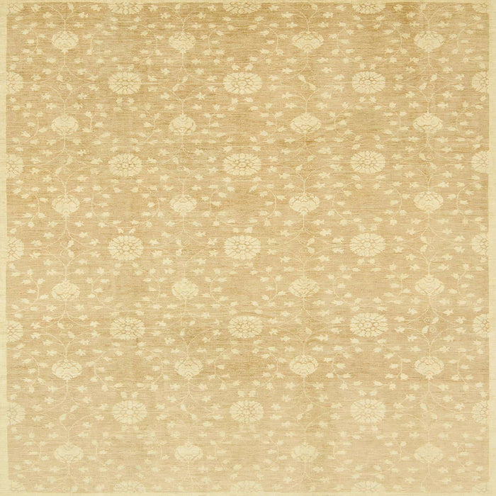 Square Machine Washable Abstract Mustard Yellow Rug, wshabs2681