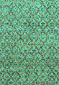 Abstract Turquoise Modern Rug, abs2682turq