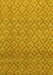 Machine Washable Abstract Yellow Modern Rug, wshabs2682yw