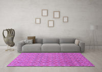 Machine Washable Abstract Purple Modern Rug, wshabs2682pur