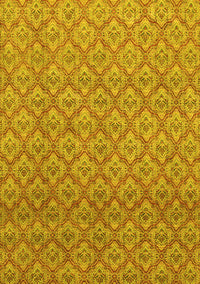 Abstract Yellow Modern Rug, abs2682yw