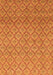 Machine Washable Abstract Orange Modern Area Rugs, wshabs2682org