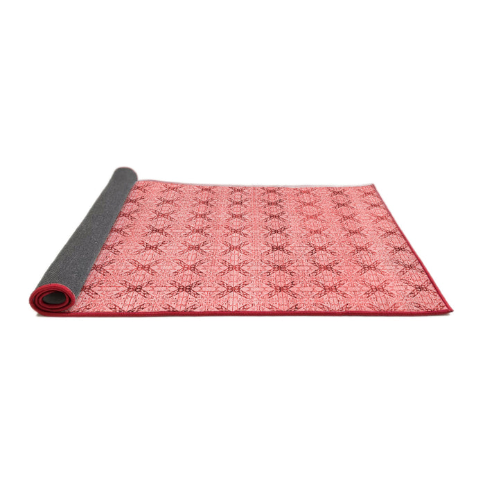 Abstract Red Modern Area Rugs