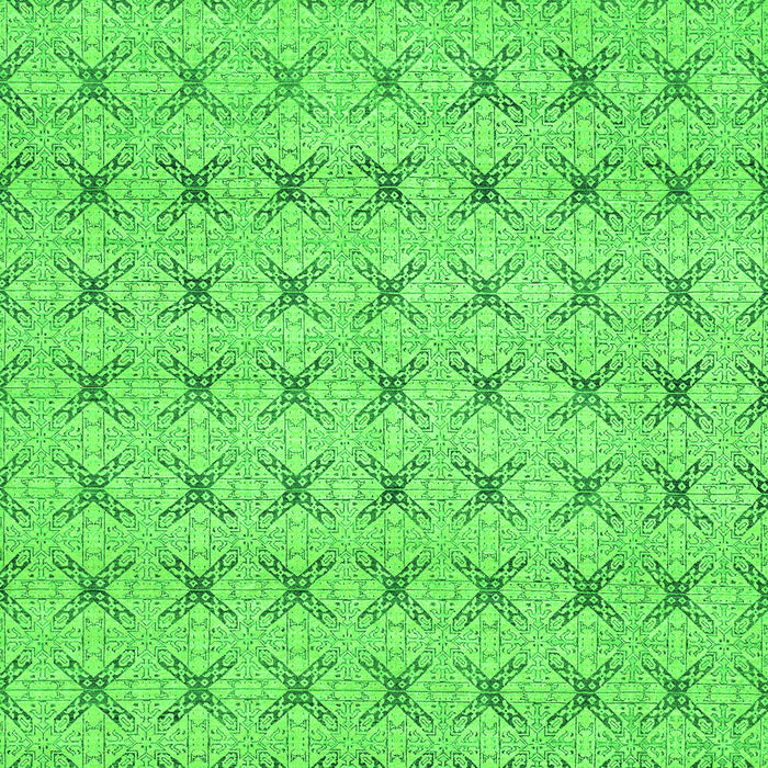 Machine Washable Abstract Green Modern Area Rugs, wshabs2683grn