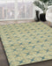 Machine Washable Abstract Brown Gold Rug in a Family Room, wshabs2683