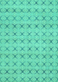 Abstract Turquoise Modern Rug, abs2683turq