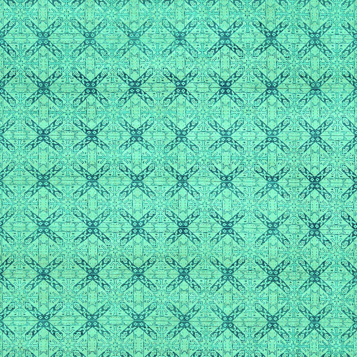 Abstract Turquoise Modern Rug, abs2683turq