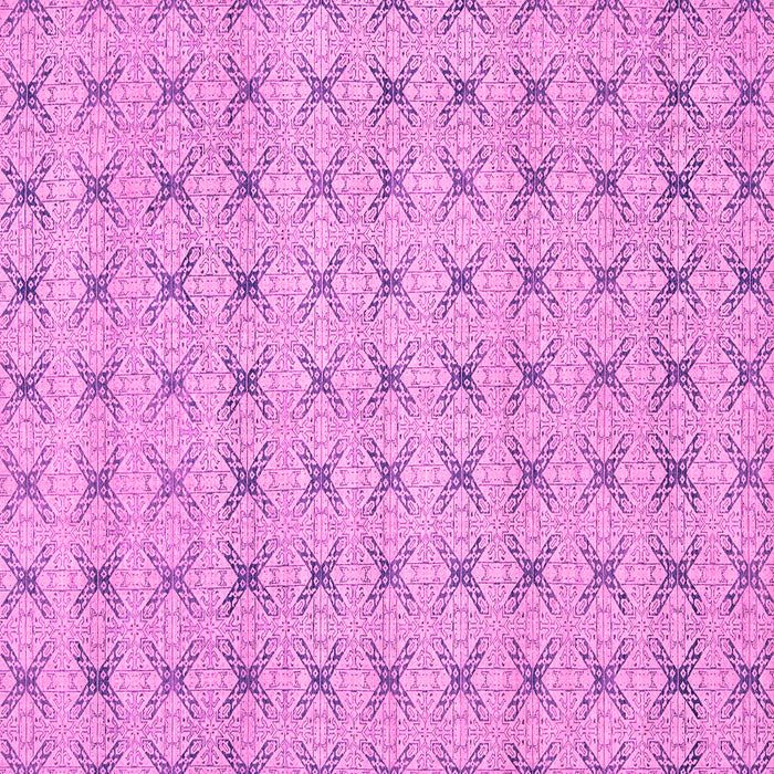 Square Machine Washable Abstract Pink Modern Rug, wshabs2683pnk