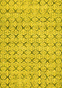 Abstract Yellow Modern Rug, abs2683yw