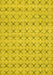 Abstract Yellow Modern Rug, abs2683yw