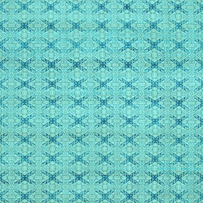 Square Abstract Light Blue Modern Rug, abs2683lblu