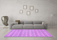 Machine Washable Abstract Purple Modern Rug, wshabs2683pur