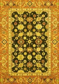 Abstract Yellow Modern Rug, abs2684yw