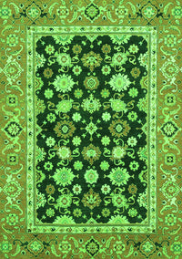 Abstract Green Modern Rug, abs2684grn