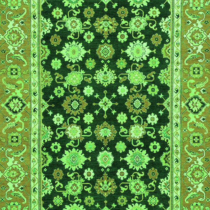 Abstract Green Modern Rug, abs2684grn