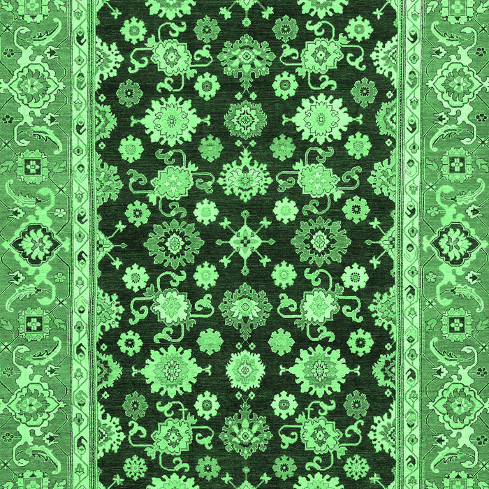 Abstract Emerald Green Modern Rug, abs2684emgrn