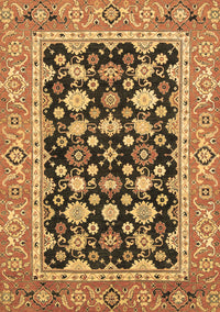 Abstract Brown Modern Rug, abs2684brn