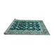 Sideview of Machine Washable Abstract Light Blue Modern Rug, wshabs2684lblu