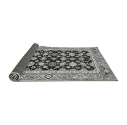 Sideview of Abstract Gray Modern Rug, abs2684gry