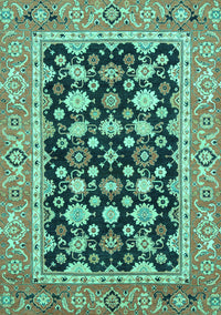 Abstract Turquoise Modern Rug, abs2684turq