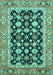 Abstract Turquoise Modern Rug, abs2684turq