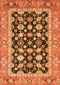 Abstract Orange Modern Rug, abs2684org