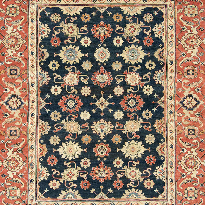 Machine Washable Abstract Red Brown Rug, wshabs2684