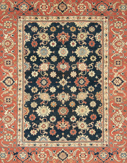 Abstract Red Brown Modern Rug, abs2684