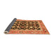 Sideview of Abstract Orange Modern Rug, abs2684org