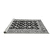 Sideview of Machine Washable Abstract Gray Modern Rug, wshabs2684gry