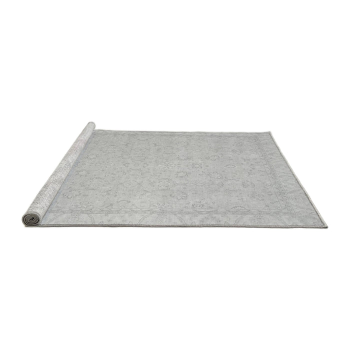 Sideview of Machine Washable Oriental Gray Traditional Rug, wshabs2685gry