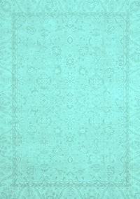 Oriental Light Blue Traditional Rug, abs2685lblu