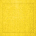 Square Oriental Yellow Traditional Rug, abs2685yw