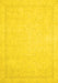 Machine Washable Oriental Yellow Traditional Rug, wshabs2685yw