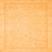 Square Machine Washable Oriental Orange Traditional Area Rugs, wshabs2685org