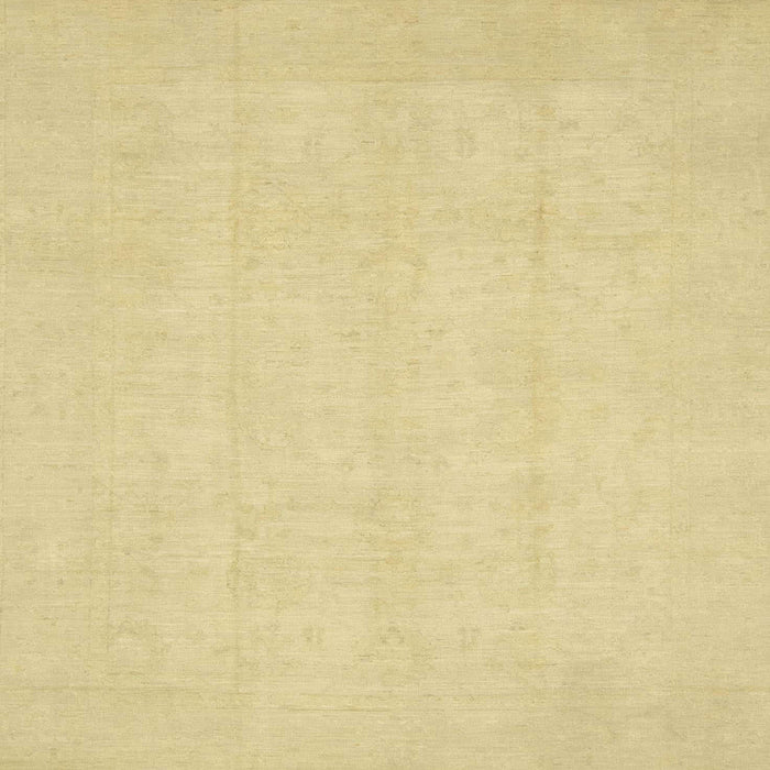 Square Abstract Chrome Gold Yellow Oriental Rug, abs2686