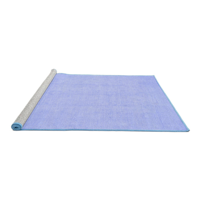 Sideview of Machine Washable Oriental Blue Traditional Rug, wshabs2686blu