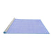 Sideview of Machine Washable Oriental Blue Traditional Rug, wshabs2686blu