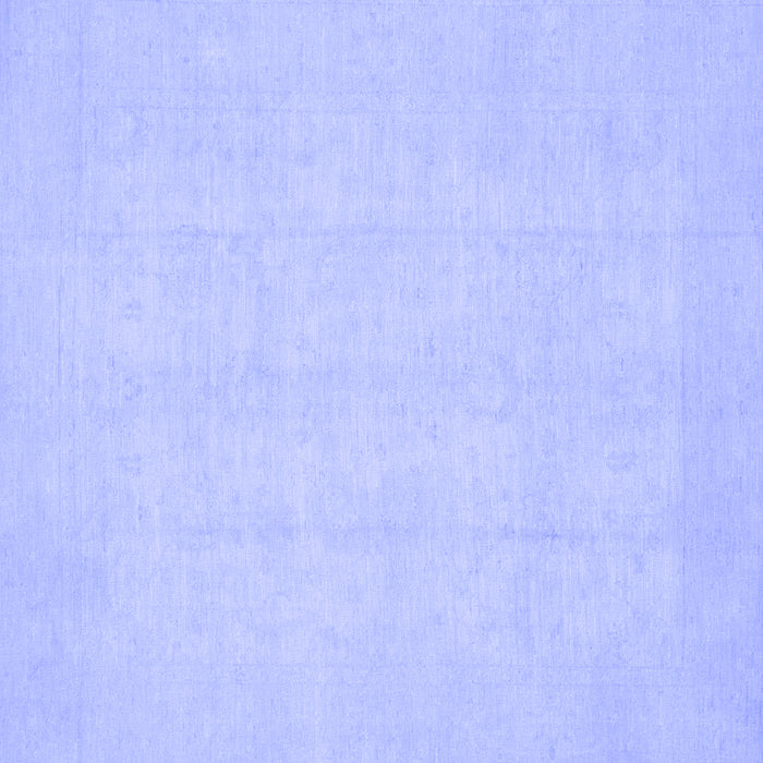 Square Oriental Blue Traditional Rug, abs2686blu