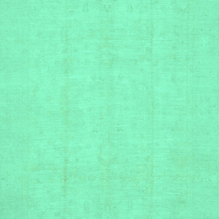 Machine Washable Oriental Turquoise Traditional Area Rugs, wshabs2686turq
