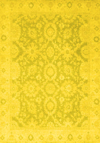 Oriental Yellow Traditional Rug, abs2687yw