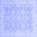 Square Oriental Blue Traditional Rug, abs2687blu