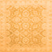 Square Oriental Orange Traditional Rug, abs2687org